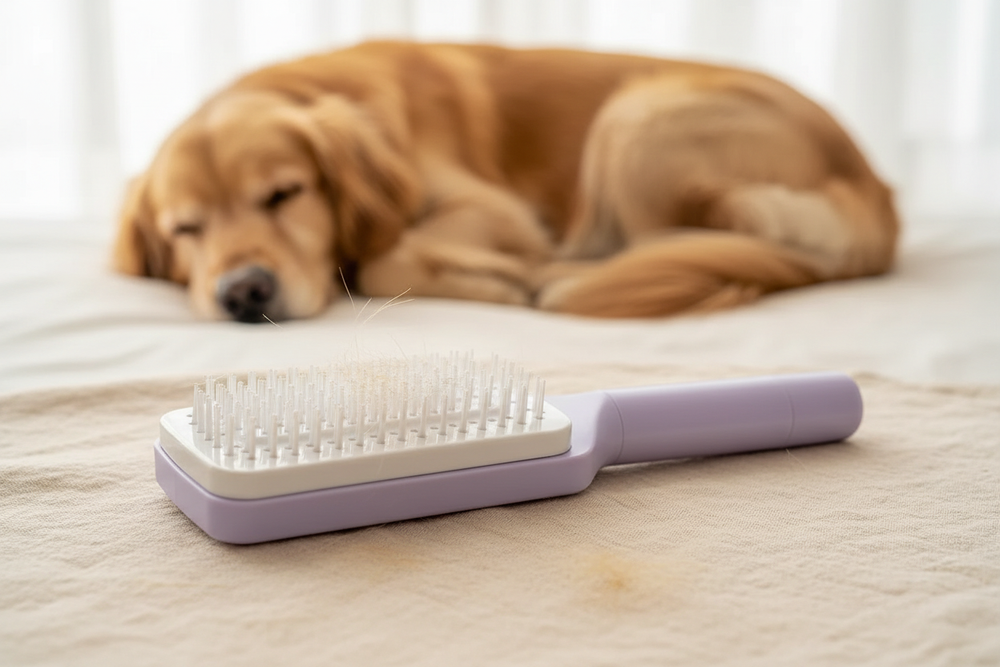 Self-Cleaning Pet Comb lifestyle photo